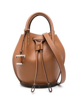 Tod's сумка-ведро с подвеской-логотипом, коричневый xbwbuzk0100upp | коричневый
