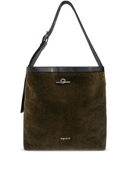 Сумка-тоут Alexander McQueen из замши, зеленый 8151861aauk | зеленый