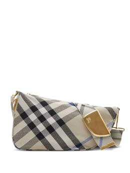 Клетчатая сумка Burberry Shield среднего размера, нейтральный цвет 8087623 | нейтральный цвет