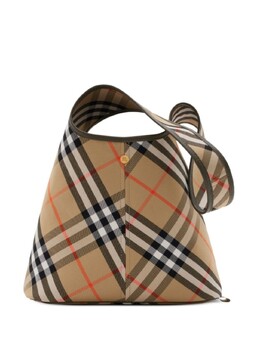 Сумка Burberry в клетку, нейтральный цвет 8094678 | нейтральный цвет