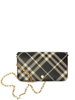 Мини-сумка через плечо Burberry в клетку, черный 8095121 | черный