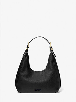 Сумка-хобо Nolita Small из шагреневой кожи через плечо Michael Kors, черный 30f4gy5h1l | black