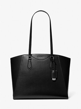 Большая кожаная сумка-тоут Taryn Michael Kors, черный 30f4stbt7l | black