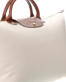 Оригинальная холщовая сумка Longchamp Le Pliage, бежевый 7145241641020 | beige