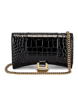 Сумка Balenciaga Hourglass Wallet On Chain, черный balf-wy539 | black