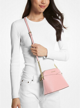 Сумка кросс-боди Michael Kors Jet Set Travel Medium Dome, розовый 35f1gtvc6t | powder blush