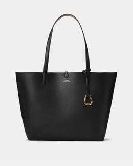 Двусторонняя черно-серая сумка-тоут Lauren Ralph Lauren, черный 3615739913858 | negro
