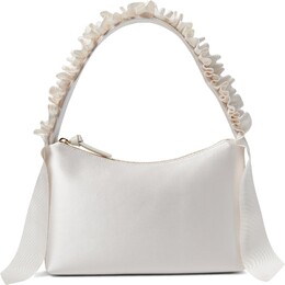 Сумка через плечо Loeffler Randall Evelyn Ruffle Handle Baguette, кремовый 9954379 | cream