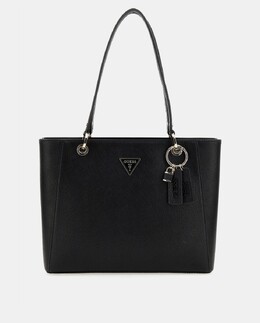 Черная сумка-тоут Noelle с металлическим логотипом Guess, черный 7622078199528 | negro
