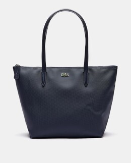 Маленькая темно-синяя сумка-тоут на молнии Lacoste Lacoste, темно-синий 3614036325999 | azul marino