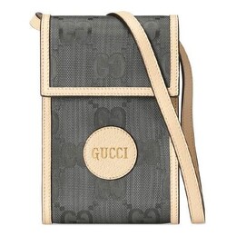 Сумка logo patternprint off the gridseries singleshoulderbag mini darkgray Gucci, серый 625599-h9han-1263 | dark gray