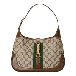 Сумка jackie 1961 seriessingle shoulder bag small red/ green stripes tape Gucci, красный 636706-huhhg-8565 | redgreen