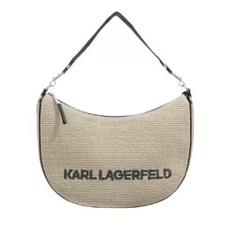 Сумка на плечо k moon md из рафии натуральная Karl Lagerfeld, бежевый a0243509 | beige