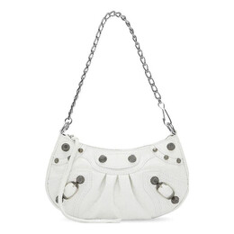 Сумка le cagolele cagole mini bag with chain 'white' Balenciaga, белый 6958141vg9y9104 | white