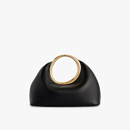 Сумка из кожи калино с верхней ручкой Jacquemus, черный r04253855 | black