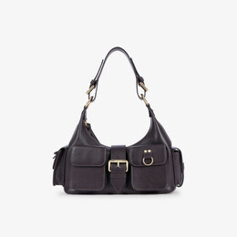 Сумка через плечо из кожи Amelia с множеством карманов The Kooples, коричневый r04388701 | brown