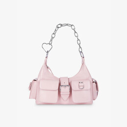 Кожаная сумка через плечо Amelia с цепочкой The Kooples, розовый r04388696 | pink