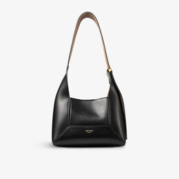Маленькая кожаная сумка через плечо Diamond Hobo Jimmy Choo, черный r04401789 | black/gold