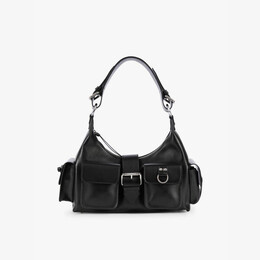 Кожаная сумка через плечо с выгравированным логотипом Amelia The Kooples, черный r04382968 | black