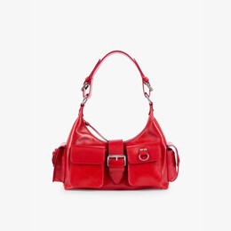 Сумка через плечо из кожи с карманом-клапаном The Kooples, красный r04384732 | red