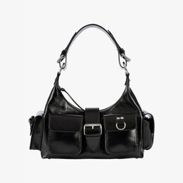 Кожаная сумка через плечо Amelia The Kooples, черный r04383007 | black