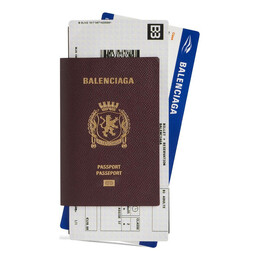 Сумка passport long wallet 2 tickets 'dark red' Balenciaga, красный 7877772aa3r6027 | dark red