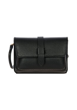 Сумка через плечо Gondola Garofano кожаная 19,5 см Bric's, черный 8016623957616 | black