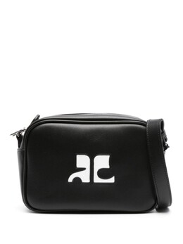 Courreges Courrèges переиздание кожаной сумки через плечо, черный pergsa061cr0065 | черный