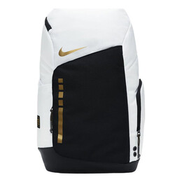 Сумка hoops elite backpack 32l 'white black gold' Nike, белый dx9786-100 | white/black/metallic gold