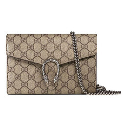Сумка dionysus series synthetic canvaschain bag dionysus brown Gucci, коричневый 401231-khnsn-8642 | brown