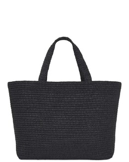 Сумка-шоппер плетеная Saint Laurent, черный slau-my219 | nero
