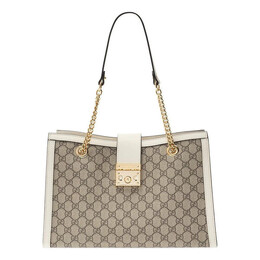 Сумка padlock middle-sized backbag white/brown Gucci, бежевый 479197-khnkg-9761 | cream