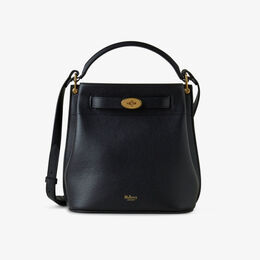 Маленькая кожаная сумка-ведро Islington Mulberry, черный r04290411 | black