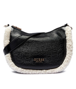 Сумка-хобо Guess DAVIKA shearling, черный gu245w00015948900os | nero