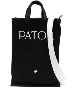 Patou сумка-тоут с вышитым логотипом, черный ac0620076999b | черный