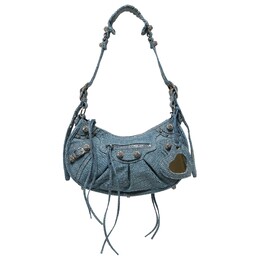 Маленькая сумка через плечо Balenciaga Le Cagole, синяя 671309 2109u 4715 | blue