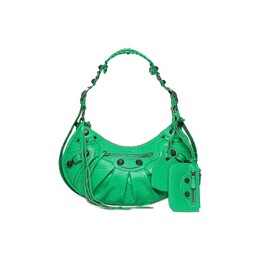 Маленькая сумка через плечо Balenciaga Le Cagole, Яркий зеленый 671307 1vg9y 3809 | vivid green