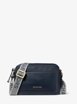 Большая сумка через плечо из нейлонового габардина Jet Set Michael Kors, синий 32f3gj6c7i | navy