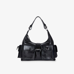 Amelia xl кожаная сумка через плечо The Kooples, черный r04388699 | black