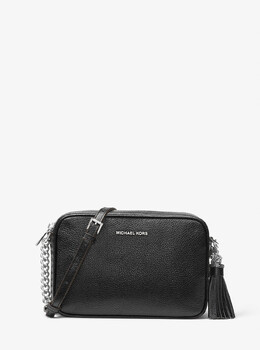 Кожаная сумка через плечо Ginny Michael Kors, черный 32f7sgnm8l | black