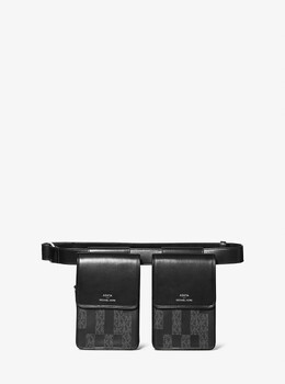 Многофункциональная кожаная сумка ASHYA X Michael Kors Saga Signature Michael Kors, черный 32h1s9ac1b | black combo