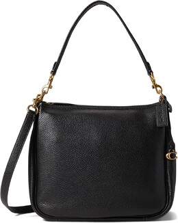 Сумка Cary на ремне из мягкой галечной кожи Coach, черный 9811042 | black