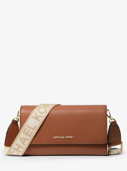 Большая кожаная сумка через плечо Jet Set Michael Kors 35f2gttc8l | luggage