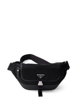 Поясная сумка Prada с кожаной отделкой, черный 2vh176vooo2dmh | черный