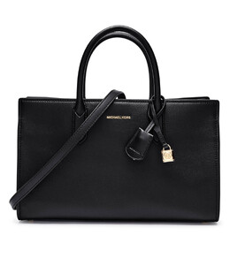 Сумка-тоут Michael Kors с золотым замочком и ремнем, черный mk245w00003100100os | nero