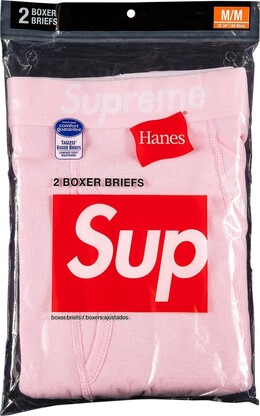 Сумка Supreme x Hanes Boxer Briefs (2 Pack) Pink, розовый fw21a59 pink | pink