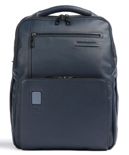 Рюкзак akron 14″ из зерненой кожи Piquadro, синий ca4818ao-blu | dunkelblau
