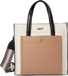 Сумка DKNY Crawford Small Tote, цвет Ivory Cashew Black 9945768 | ivory cashew black