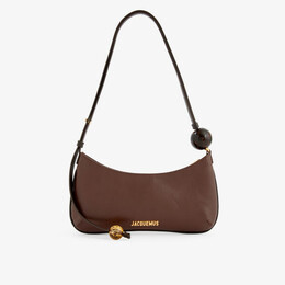 Кожаная сумка через плечо le bisou perle Jacquemus, коричневый r04108742 | medium brown