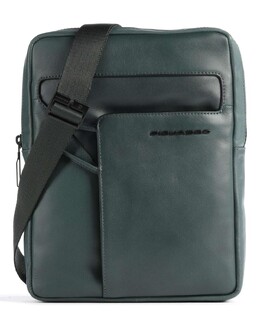 Сумка через плечо AKRON 10″ из мелкозернистой кожи Piquadro, зеленый ca1816w119-ve | dunkelgrün